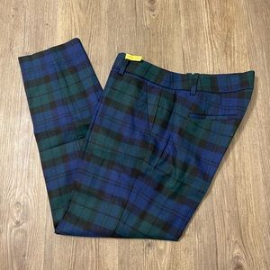 Jcrew tartan pants sz 0 plaid